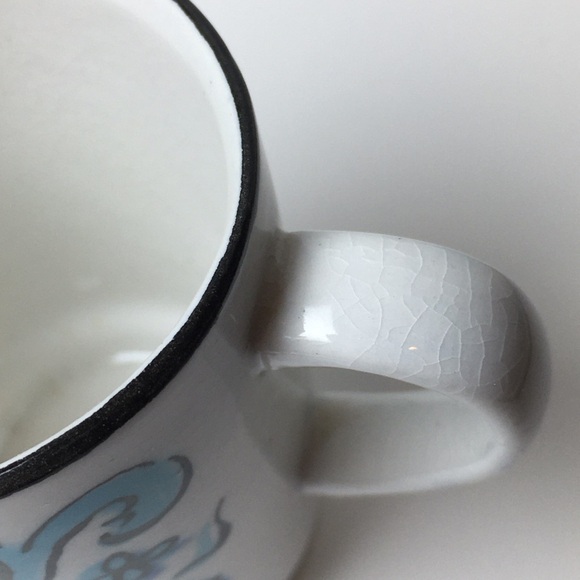 Very Small 60s - 70s Holt Howard Creamer HH 7219 Blue Cone Flower Hand Painted - Picture 7 of 13